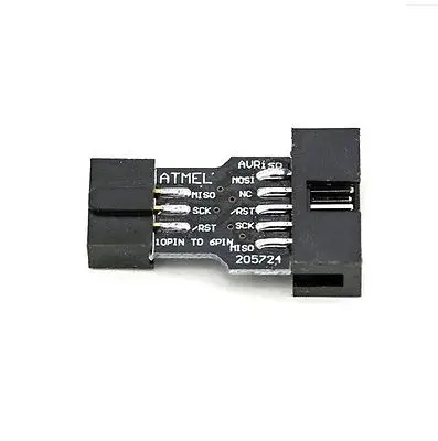 

DHL/EMS 200 PCS 10 Pin Convert to 6 Pin Adapter Board For original AVRISP USBASP STK500 j33