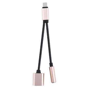 

For iPhone X 8 7 plus Earphone Audio Charging Adapter Splitter Cable Support Phone Call For IOS 11 Music /Calling/Charging Cable