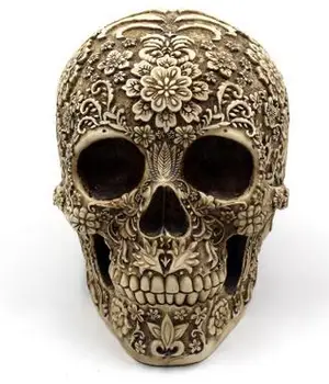 

The creative cluster of flowers skull Skull Halloween ornaments resin table decoration decoration ba