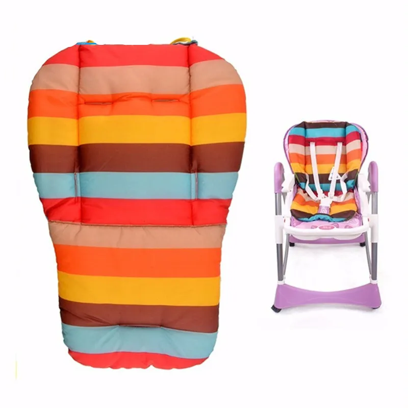 

Baby Infant Stroller Seat Pushchair Cushion Cotton Mat Rainbow Color Soft Thick Pram Cushion Chair BB Car Seat Cushion