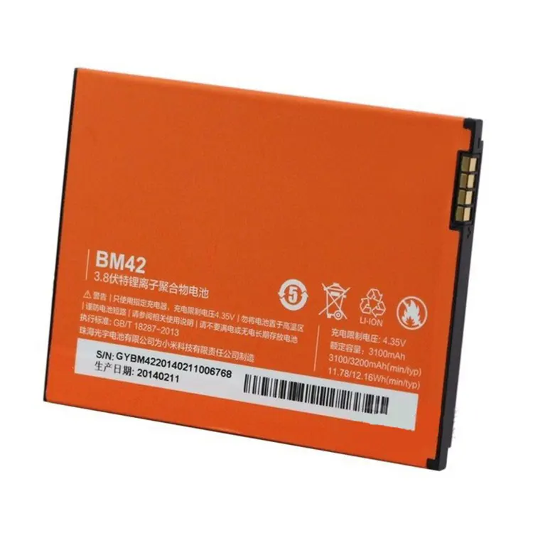 ALLCCX Высококачественная батарея для мобильного телефона BM42 Xiaomi Redmi note с хорошим