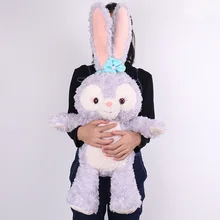 Large Size New Cartoon Stellalou Bunny Rabbit Plush Toys Friend of Duffy Bear Big Soft Stuffed Animal Dolls For Kids Girls Gifts