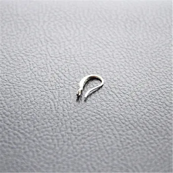 

Free Wholesale 200PCS Jewelry Findings Genuine Solid 925 Sterling Silver Earring Smooth Hook Ear Wires For Design DIY Crystal CZ