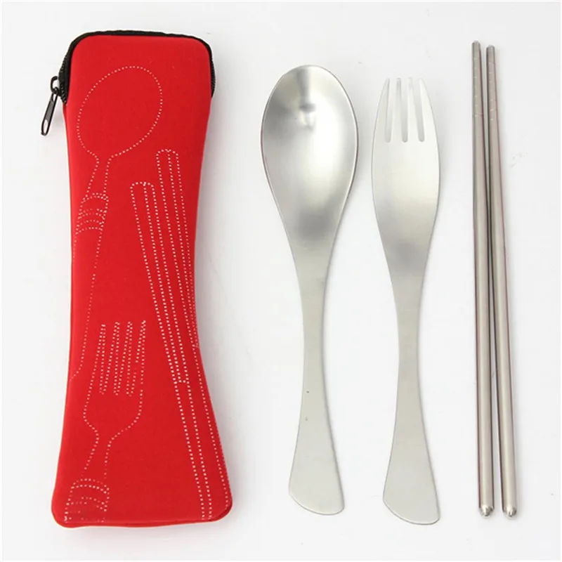 

1 Set Traveling Camping Picnic Dinner Spoon Fork Chopsticks Spork Cutlery Tablewares Convenient