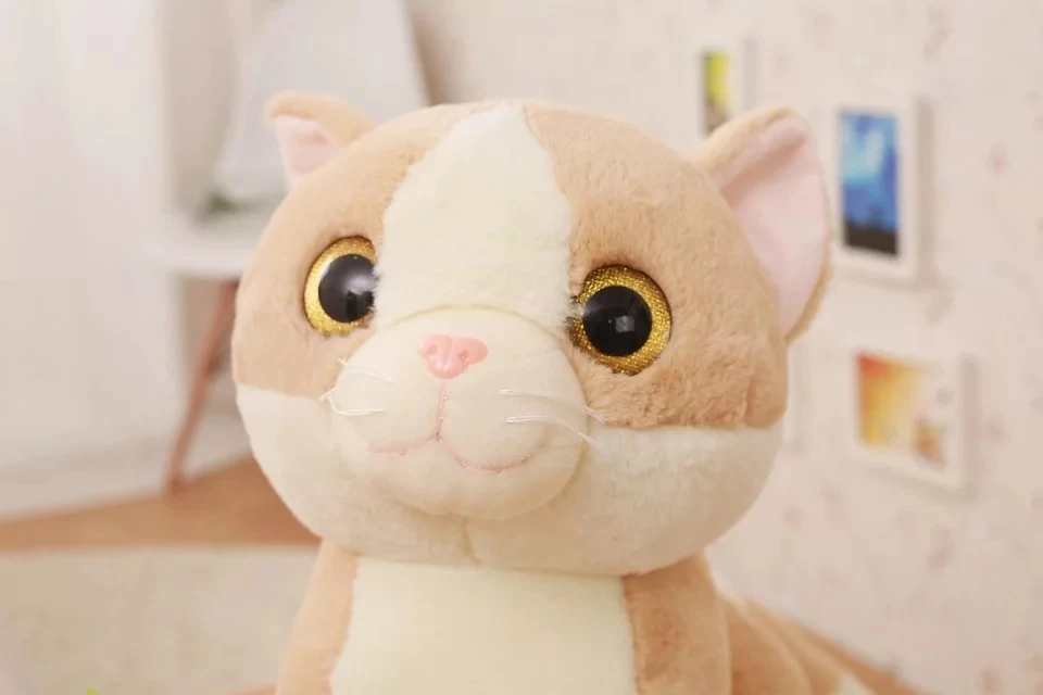 1 шт. 45 см Kaiwai кошка плюшевые игрушки длинный хвост Коты, плюшевые куклы мягкие животные игрушки для детей Brinquedos лучшие подарки для детей