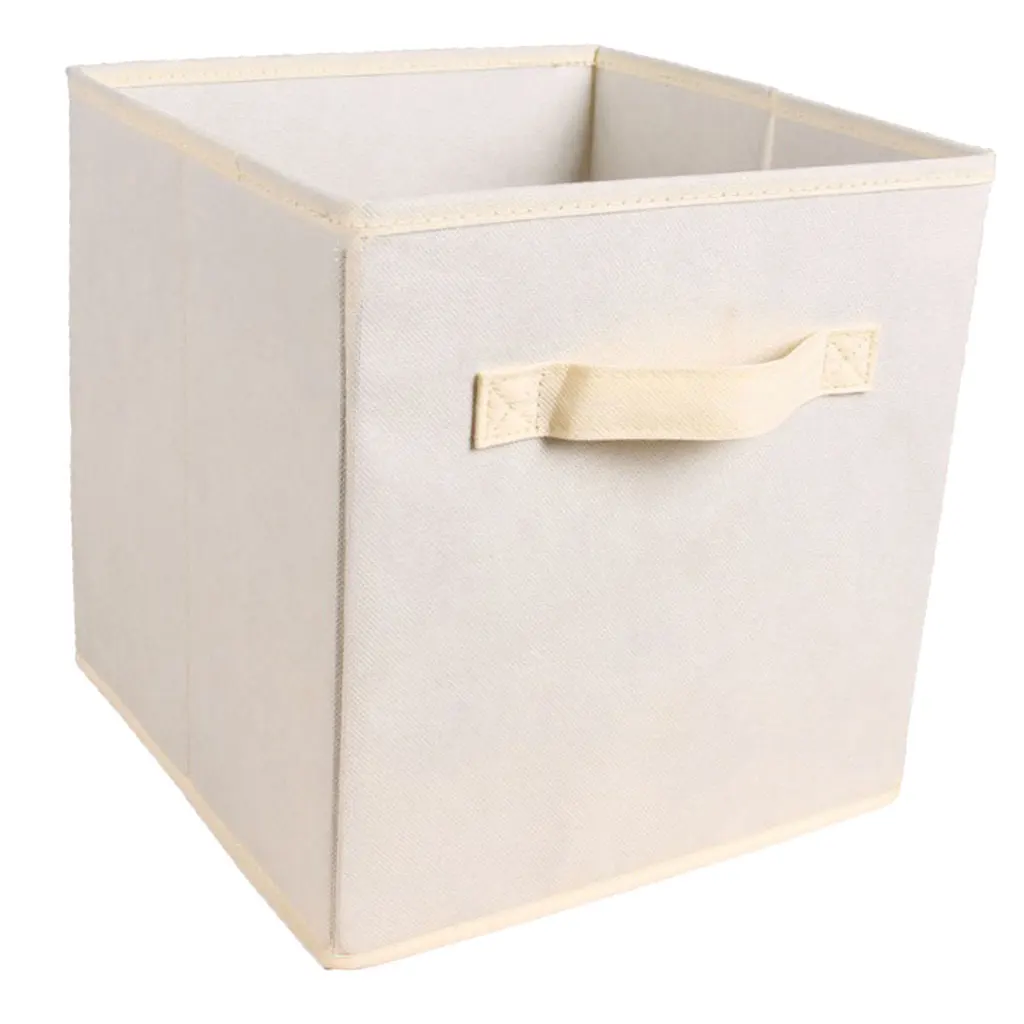 Cube Storage Basket Fabric Drawers Organizer Box Bin Open Design, Laundries Hamper, Closet Shelving Organizer Box