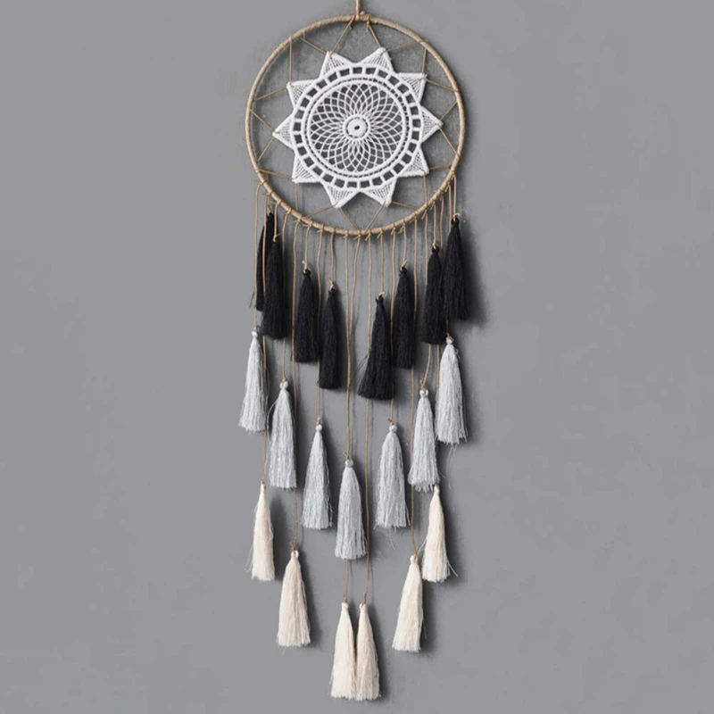 

Tassel & Lace Dreamcatcher Wind Chimes Tassel Pendant Big Dream Catcher Home Wall Hanging Decor Regalo Amor