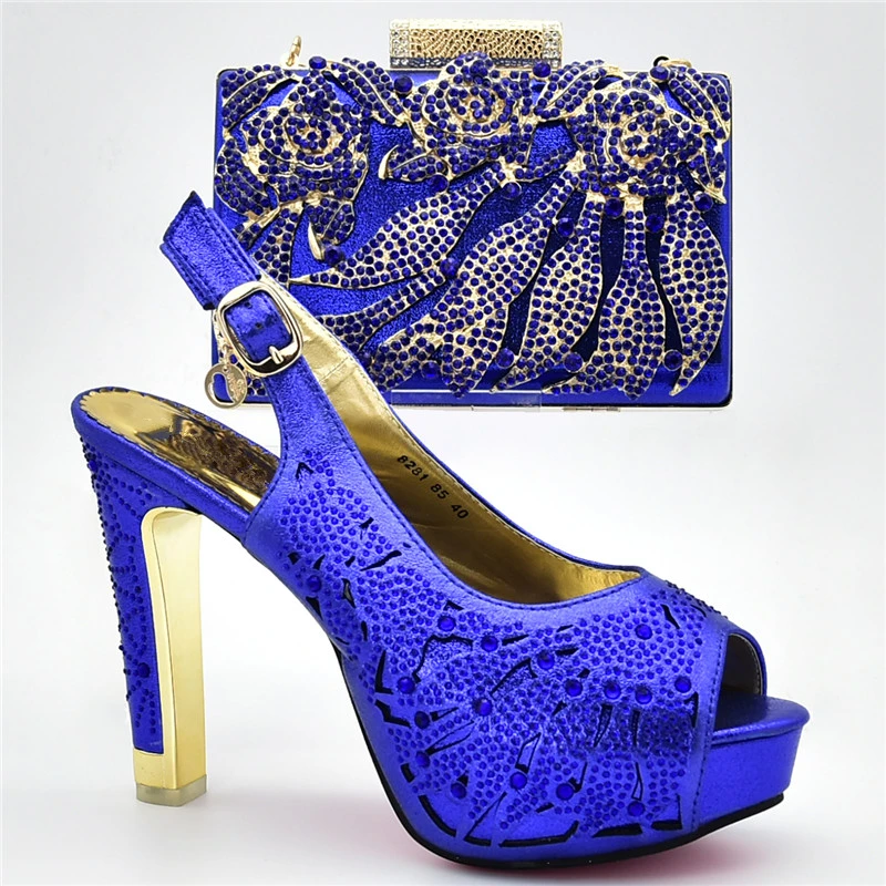 

Fashion Women Shoes and Bags To Match Set Sale African Party Pumps Luxury Shoes Women Designers High Heels Women Wedding Shoes