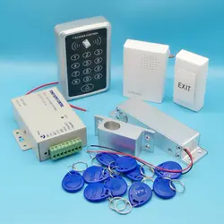 Best DIY Полный RFID двери Система контроля доступа 125 кГц rfid-карты Система контроля доступа комплект + поверхности аудио домофоны +