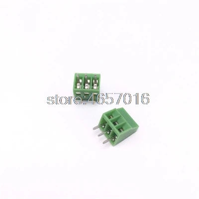 

10pcs KF128 3 Poles/3 Pin 2.54mm PCB Universal Screw Terminal Block Connector