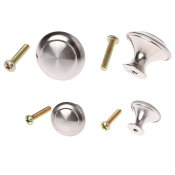 

OOTDTY Round Cabinet Cupboard Door Furniture Hardware With Screw Pull Knobs Handles