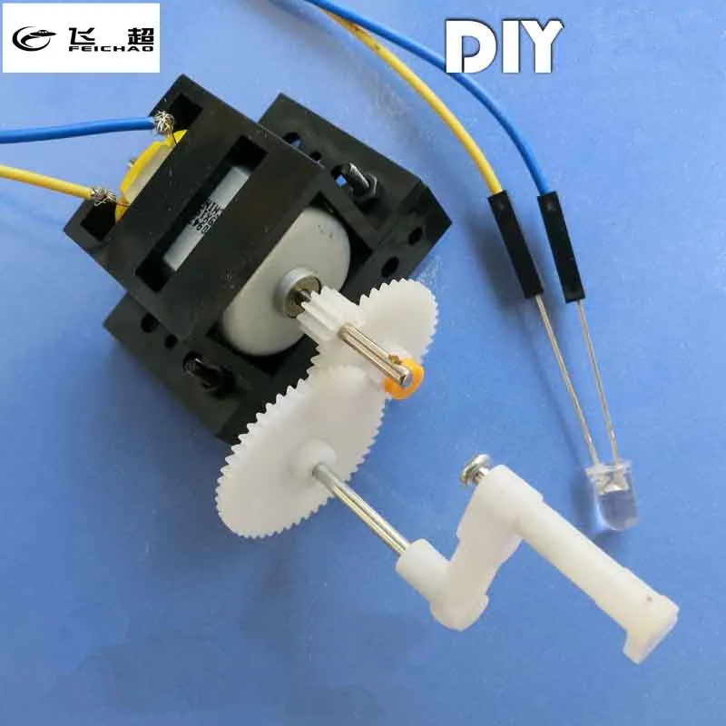 Hand-Cranked-Generator-DIY-kit-Child-Training-Materials-9-5cm-Motor-Handmade-Toy-Science-Learning-Tools_