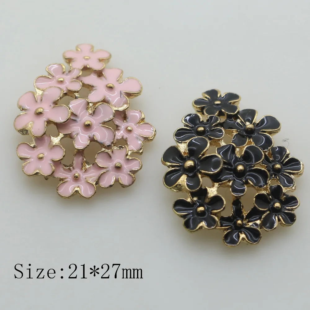 

Fashion New 10pc 21*27MM Oval flat back Golden alloy buttons/ craft decorative button 2017 DIY wedding embelishment button