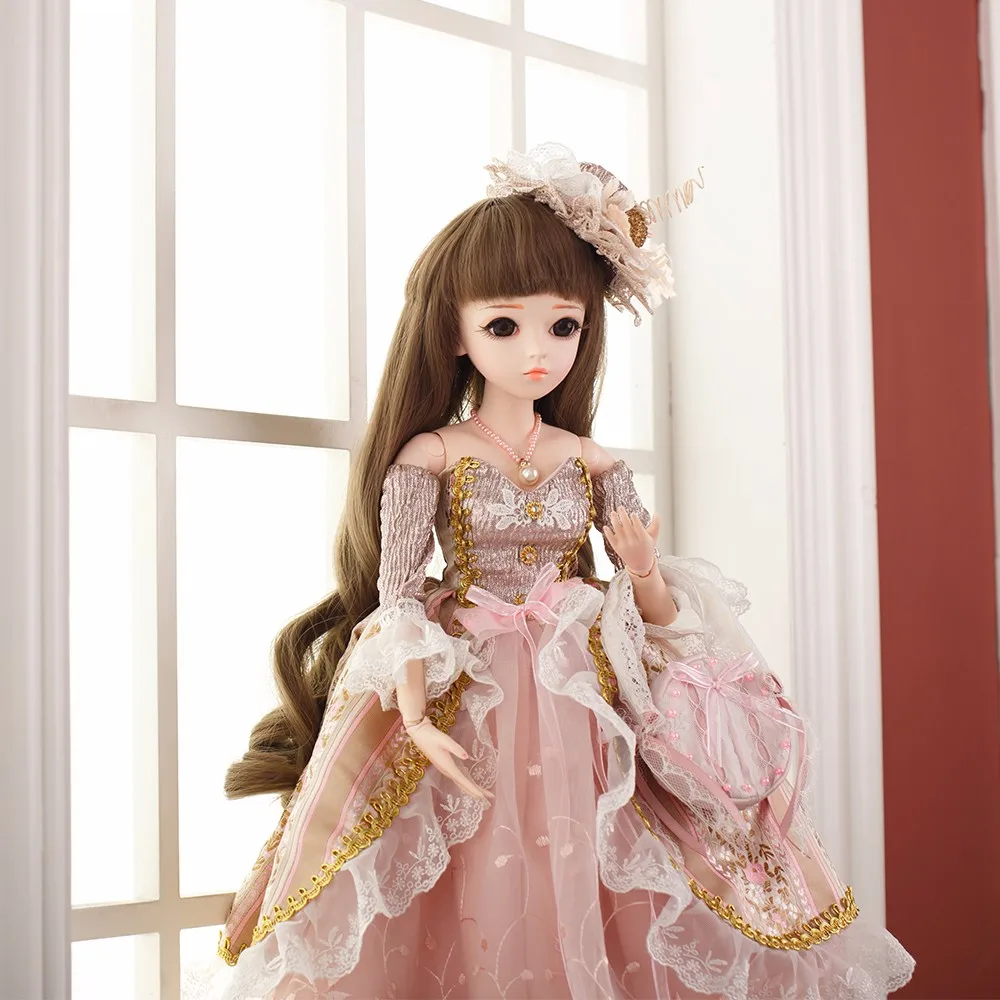 

Fashin BJD Elegant Silicone Reborn Doll Toy Makeup Shop Doll Handmade Beauty Toys Girl Multiple Joints for Birthday Gifts !