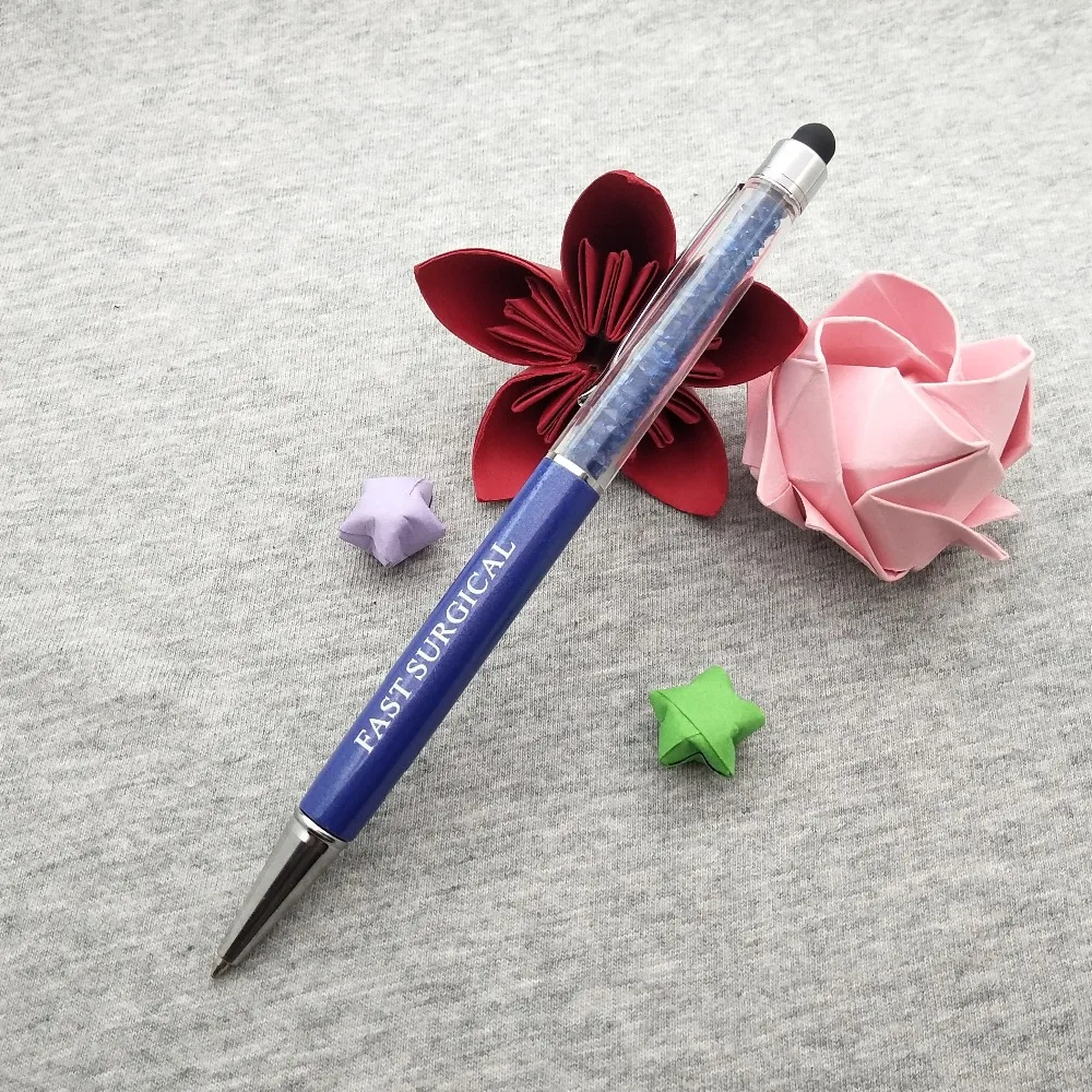 

Stylus ballpoint Pens in 10 colors to custom engrave with your logo text free on pen body free logo +free shipping+free design