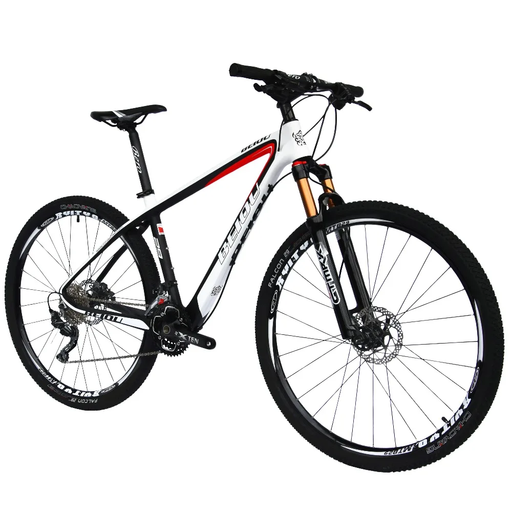 Excellent BEIOU Carbon Fiber Mountain Bike 29er Bicycle 29-Inch MTB T800 Ultralight Frame 30 Speed SHI MANO M610 DEORE MTB Matte 3K CB029 6