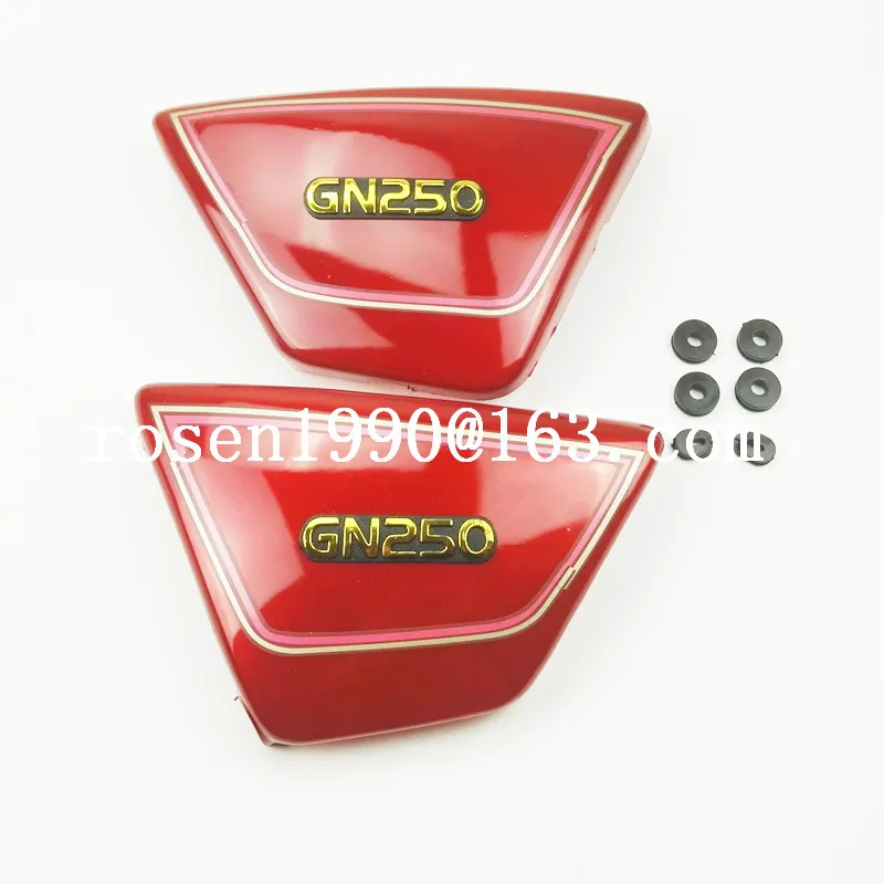 

MOTERCROSS Original Right & Left Frame Side Covers Panels For Suzuki GN250 GN 250 Red Or Black For Suzuki GN250 Parts