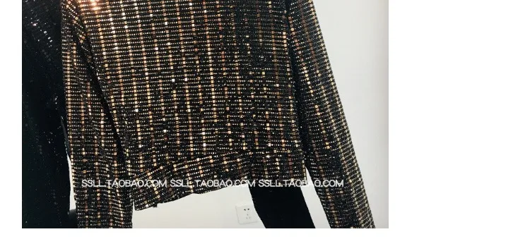 Blingbling блестящие яркие футболки с длинными рукавами для женщин новые весенне-осенние пуловеры с v-образным вырезом Топ для ночных клубов женские
