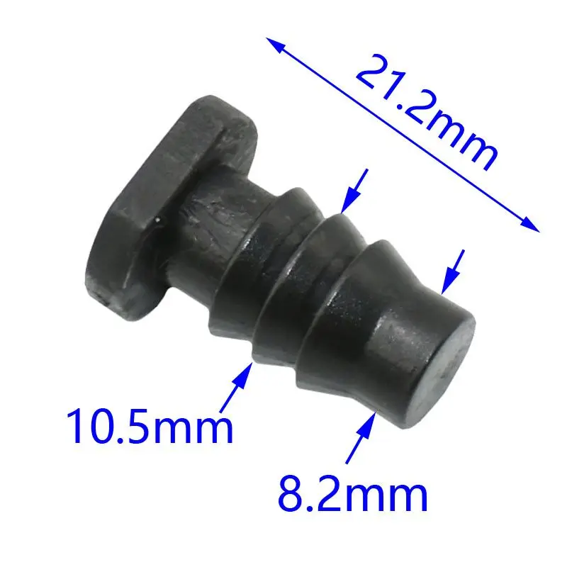 8/11 торцевые соединители для садового шланга, оросительная пробка, уплотнение для воды 3/", запорная пробка, фитинги для орошения, капельная пробка, 10 шт