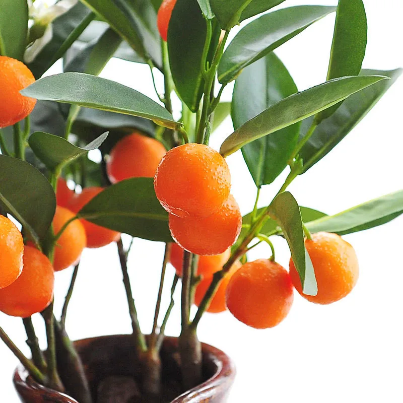 Высококачественные Искусственные цветы мини Kumquat имитация фруктов/Апельсиновое