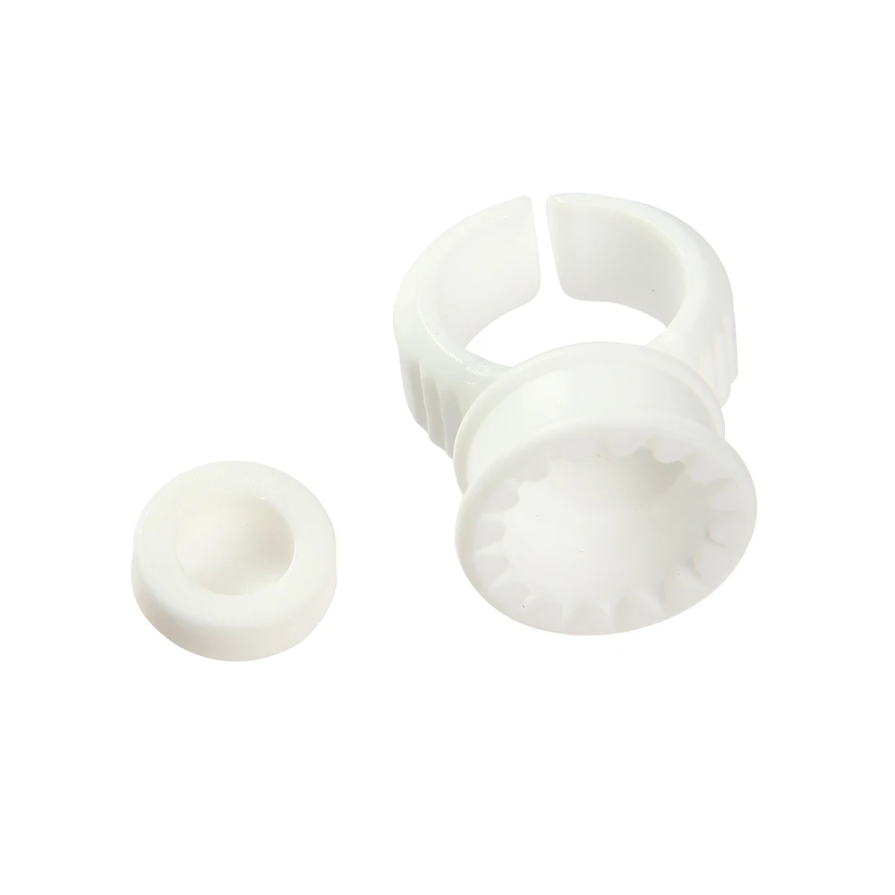 

10Sets Individual Eyelash Extension Glue Holder Glue Container Lash Glue Ring Insert Circle Makeup Tool