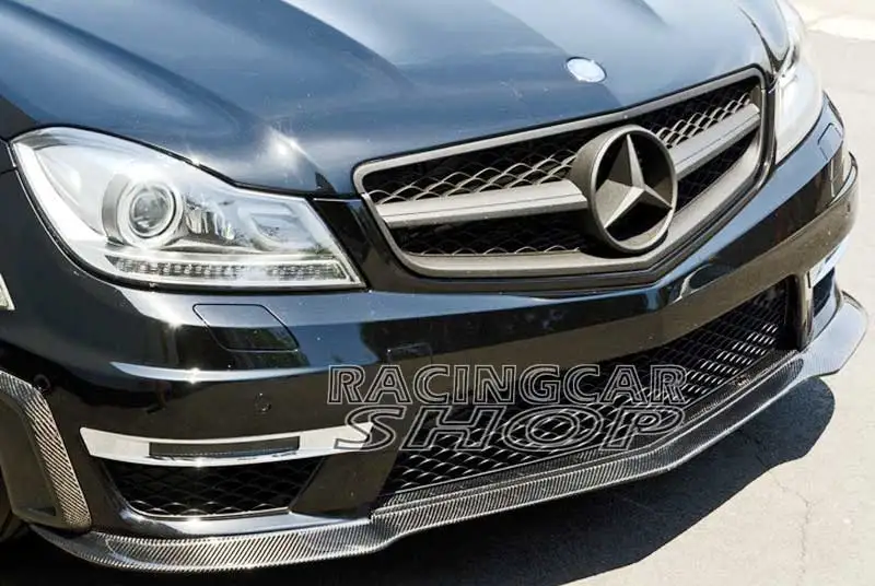 Передний спойлер из углеродного волокна для Benz W204 C63 бампер AMG 2011- M020