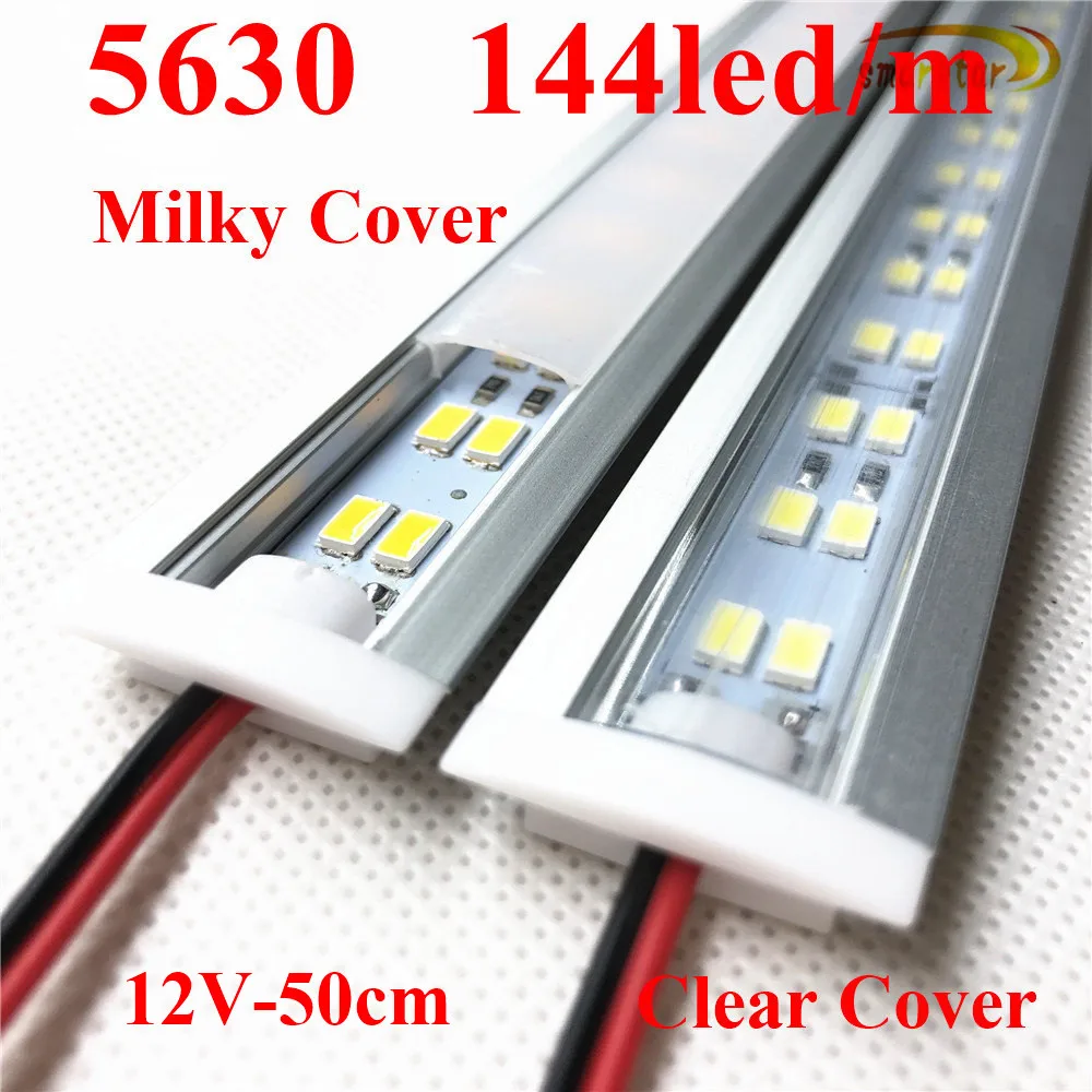 

Smarstar 12 V 0.5 m Double Row 5630(5730) Led Strip Embedded Aluminum Shell Milky Clear Cover 50 cm LED Bar Light Led Light Lamp