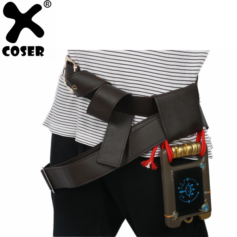 

XCOSER The Legend of Zelda: Breath of the Wild Game Cosplay Link Updated Belt & Sheikah Slate Props Cosplay Anime Costume Prop