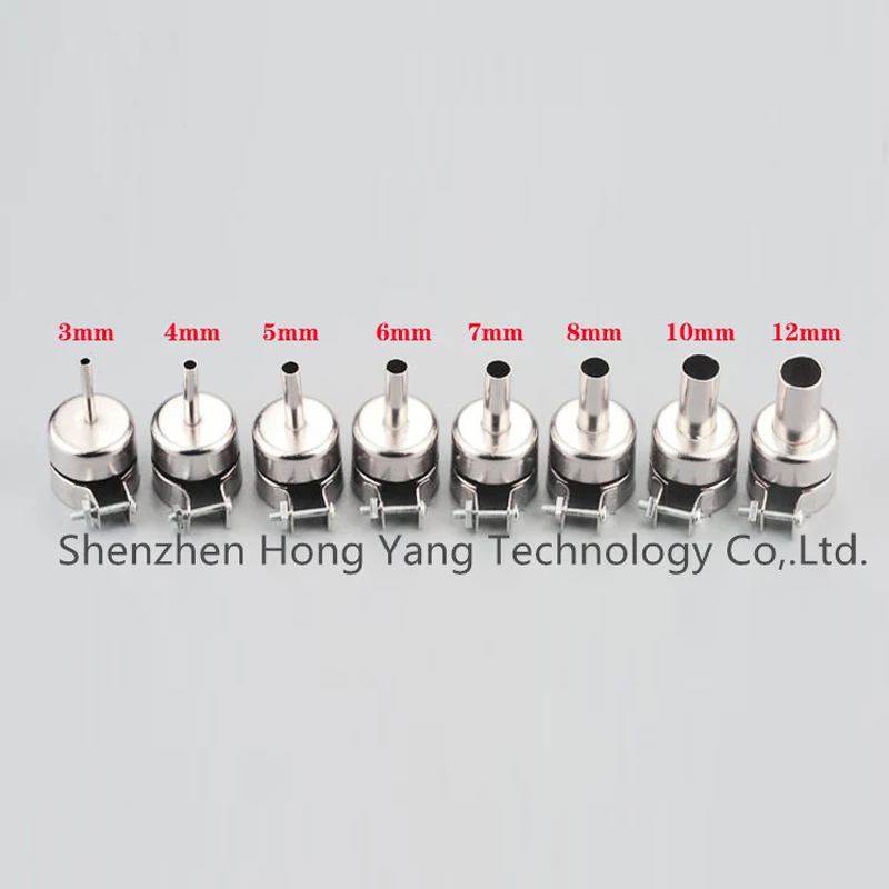 3mm-10mm Nozzle Size Soldering Heat Air Gun Circular Nozzles for 850 852D Series