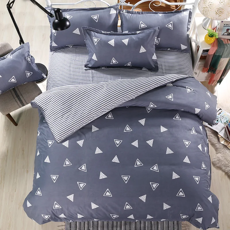 

2018 New Aloe Active Printed Four Piece Set of Bedding Large Version of Flower Positioning Pro Skin Kit bedding bag D-79