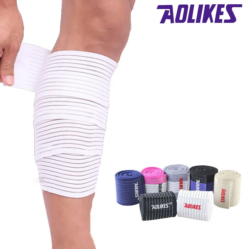 AOLIKES 1 шт. 90*7 5 см эластичный бинт спортивные гольфы Поддержка ремешок наколенники