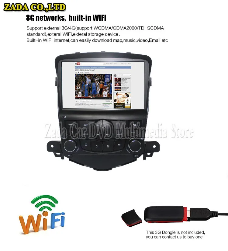 Discount NaviTopia 9inch Octa Core Android 8.1 Car DVD Player For Chevrolet Cruze 2009 2010 2011 2012 2013 2014 Car GPS Navigation 17