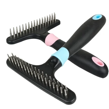 

Pet Dog Short Long Thick Hair Fur Shedding Remove Cat Groom Rake Brush Comb