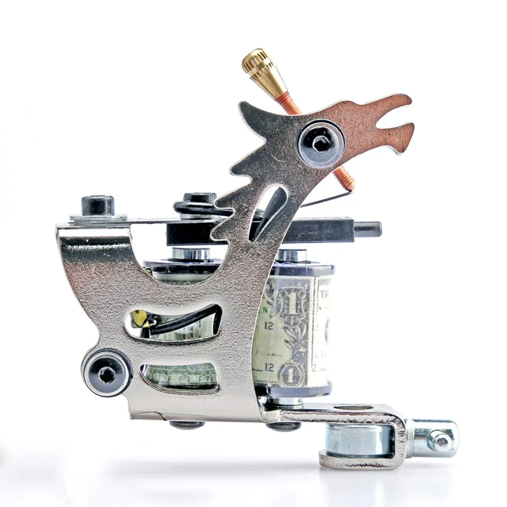 Permanent Makesup Supplies Kits Tattoo Machines Beginner Tattoo Set Kits Black Steel maquina de