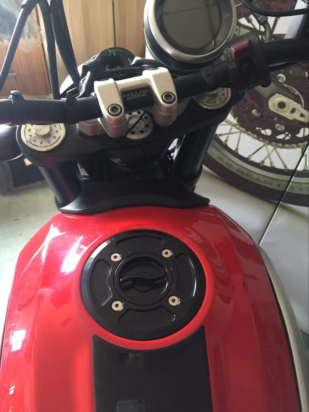 ducati scrambler tank cover