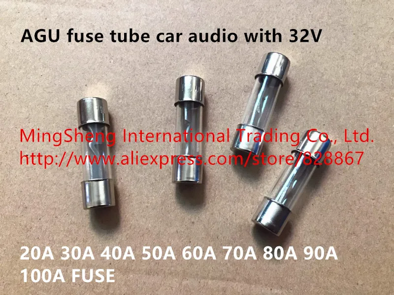 

Original new 100% AGU fuse tube car audio with 32V 20A 30A 40A 50A 60A 70A 80A 90A 100A FUSE