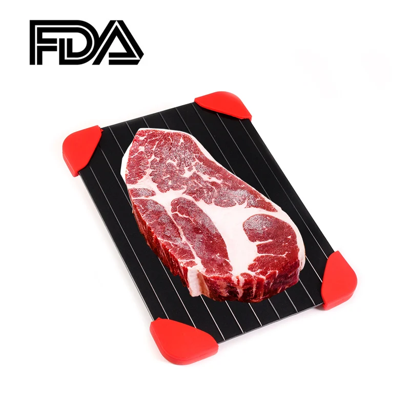 Fast Defrost Tray/Thawing Meat / Frozen Foods The Safest Defrost Tray Without Use Microwave, Heating Tray Defroster