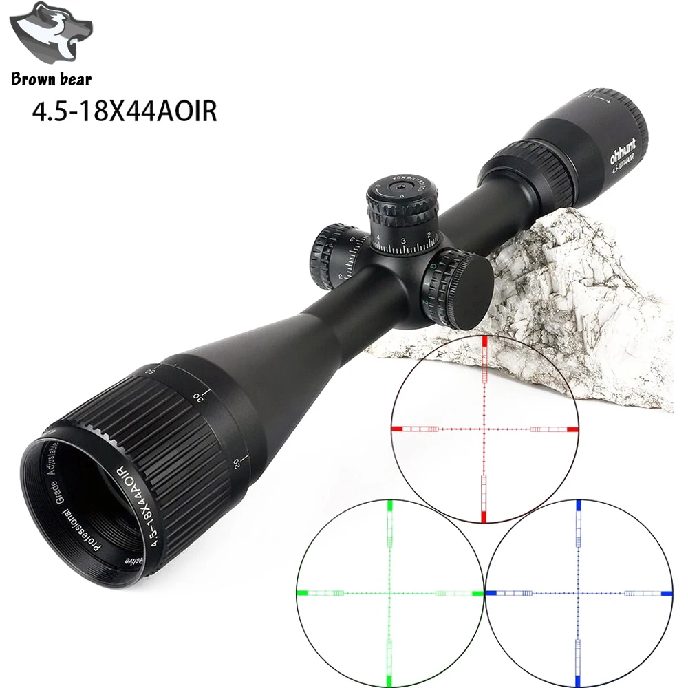 

4.5-18X44 AOIR Fully Multi-coated Optics Optical Sight Seismic sights Rifle Scope Hunting Riflescopes for Tactical Sniper Scop