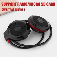 Mini Bluetooth Headphones Sports Wireless Stereo Headsets Earbuds With Mic Support TF Card FM Radio for iPhone Samsung