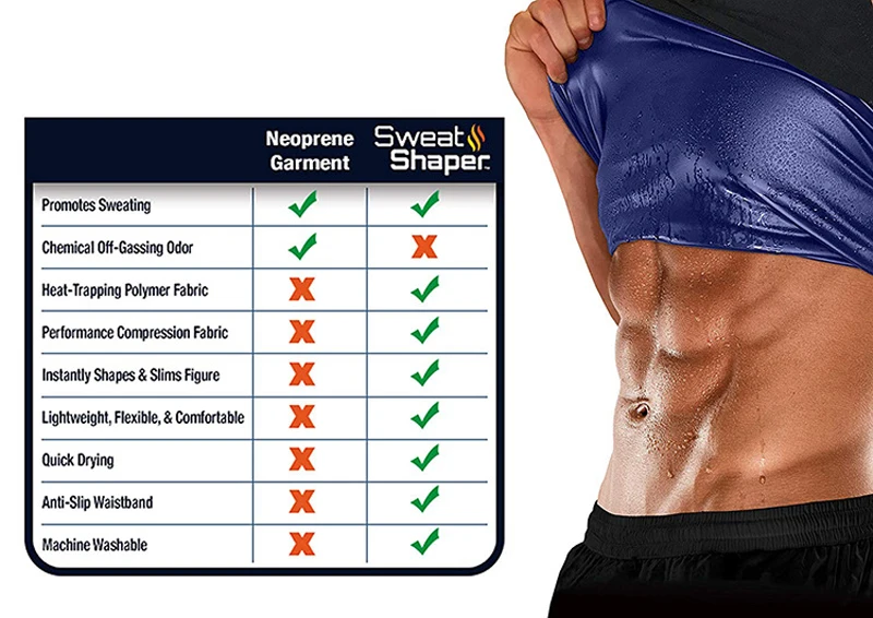 Men's Quality Fitness Vest Slim Body Polymer Sauna Corset Quick-Drying Sportwear Waist Trainer Shapewear Body Building Tank Tops