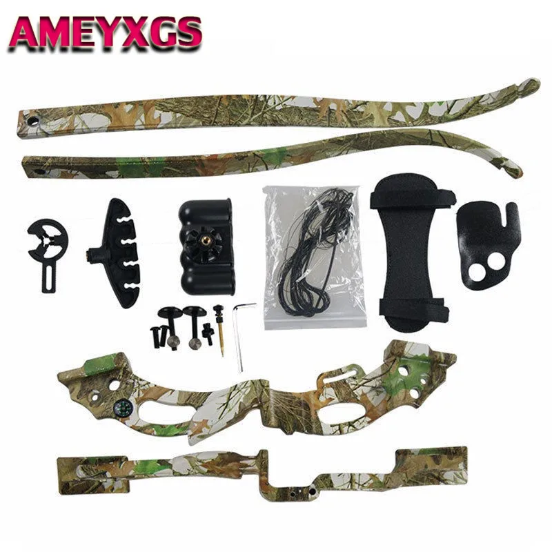 

1 Set F119 16lbs Archery Youth Recurve Bow Set Arm Guard Sight Quiver Beginner Practice Gift Shooting Practice Games Accessories