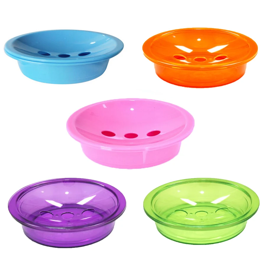 

Topsky Soap Dish,Creative Double-layer Plate,Soap Rack,with Drain Hole Box,Plastic Container Tray,Vivid Color,Fashion Boat Shape