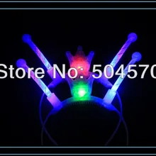 10 шт./лот светодиодной et чужой партии светящиеся лентой Головные уборы Концерт Партии ура-до рождения Пользу Мигает Банданы для мужчин сувениры