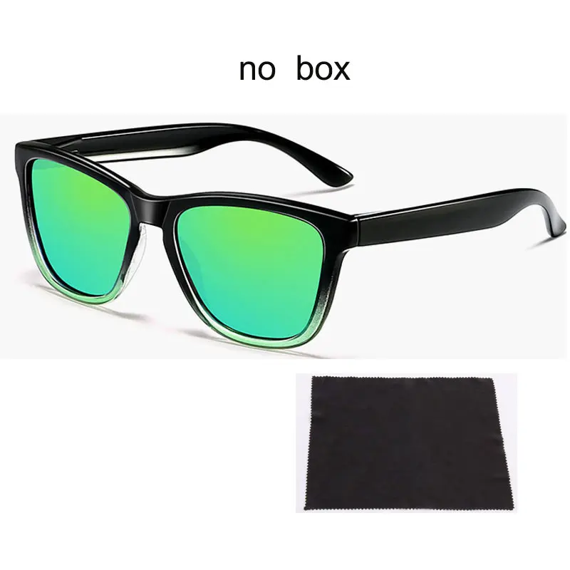 Мужские солнцезащитные очки, поляризационные, уф400, высокое качество, женские, спортивные, с логотипом - Цвет линз: 0717  c2   no  box