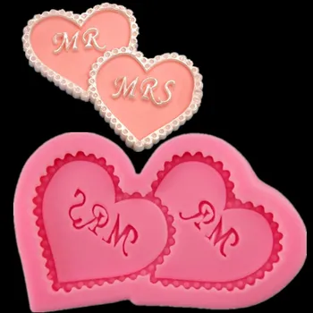 

Luyou 1 PCS Hearts Design Silicone Fondant Chocolate Mold For Cake Decorating Tools Christmas Silicone Mold FM138