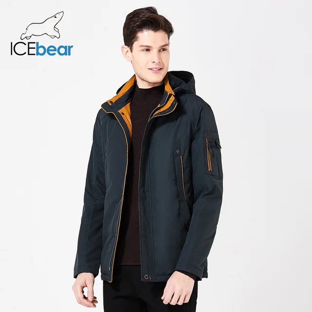 ICEbear 2019 Новый большой размер высокого качества весенняя мужская мода осенняя куртка легкая повседневная мужская куртка B17MC853D
