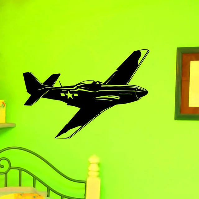 

DIY Wall Sticker US Forces Army Aviation Wall Mural Airplane Silhouette Home Decoration Wall Sticker Removable Wall Decals Y-631