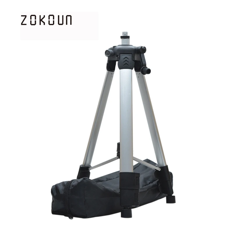 

ZOKOUn 650g net weight 1.2m maxinum high telescopic color coated aluminum stand or tripd with water bubble for 360 rotary laser