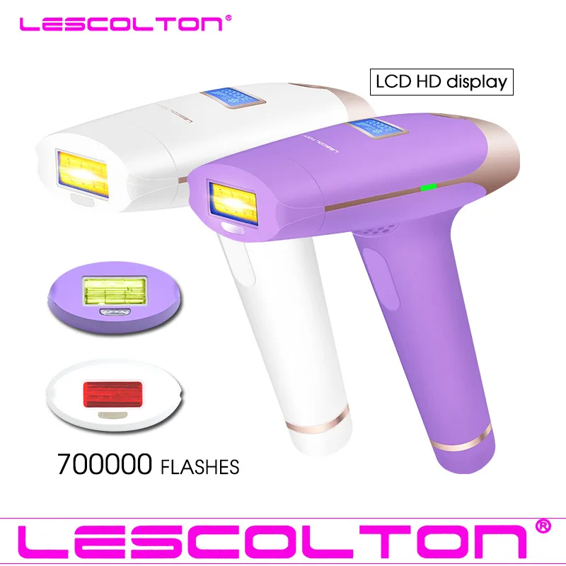

Hot!700000 times 3in1 lescolton depilador a laser IPL Epilator Hair Removal LCD Display Machine Laser Permanent Bikini Trimmer