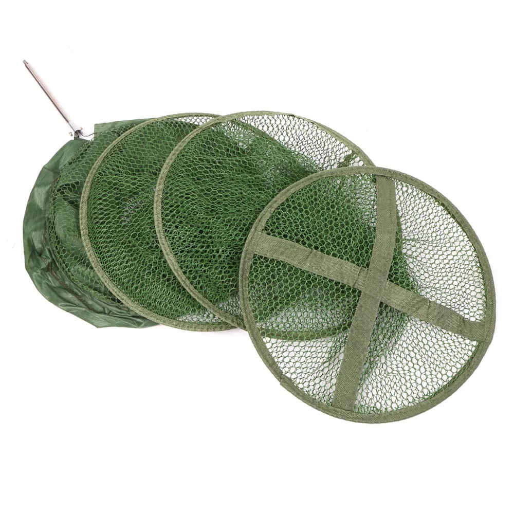 

4 type Portable Collapsible Mesh Fishing Net Cage Trap Fishing Basket for Keeping Smelt/Minnows Fishing Accessories